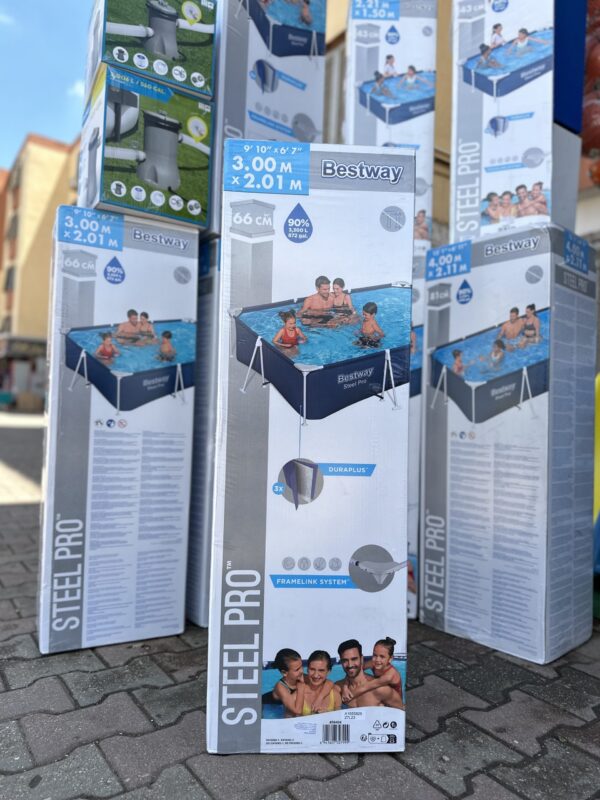 A Bestway 56404 Piscine hors sol Steel Pro™ 300 x 201 x 66 cm – Image 4