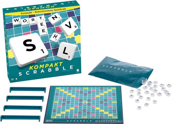 Scrabble Voyage, Jeu de Société et de Lettres, version allemande, CJT13 – Image 2