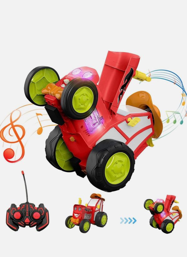 Crazy Jumping Car, télécommande rotative 360° sans fil voiture danse cascadeuse