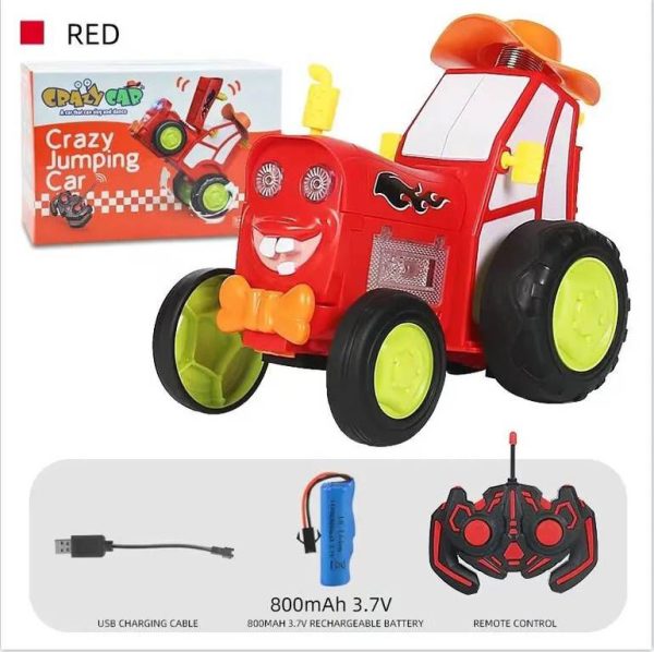Crazy Jumping Car, télécommande rotative 360° sans fil voiture danse cascadeuse – Image 2