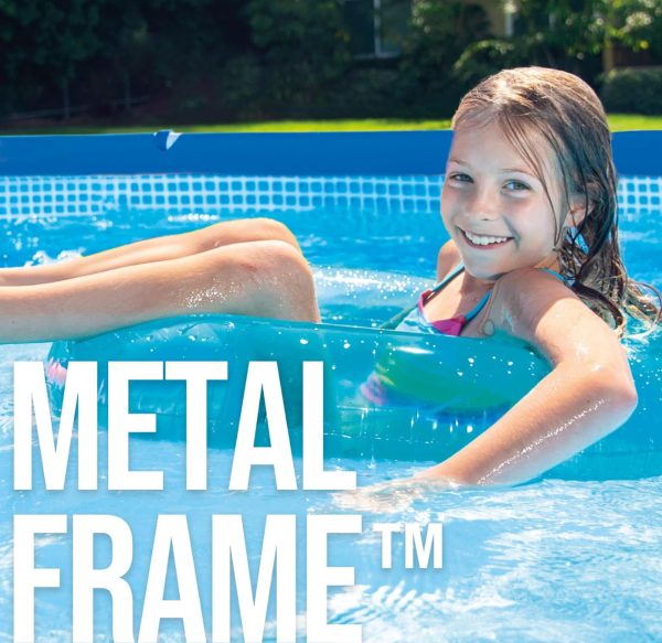Intex 28205 Piscina Metal Frame, 244 X 51 Cm, Blu – Image 2