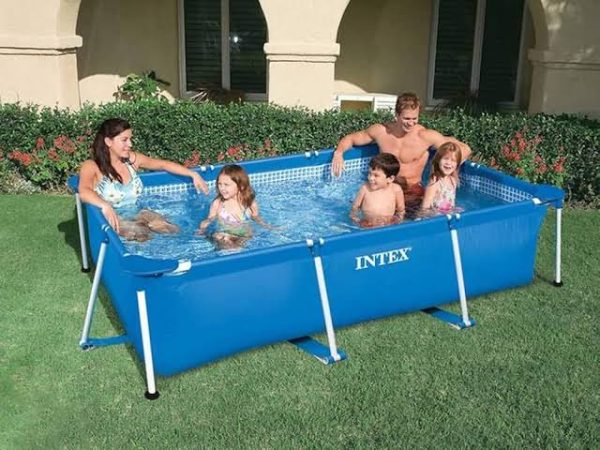 Piscine Metal Frame Junior rectangulaire 220 x 150 x 60 cm -Intex