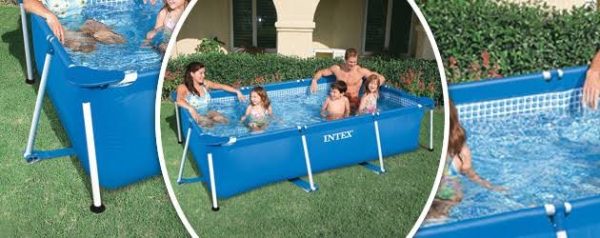 Piscine Metal Frame Junior rectangulaire 220 x 150 x 60 cm -Intex – Image 2