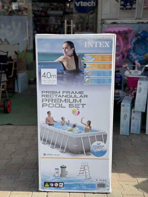 Intex 4M X 2M X 1M Prism Frame Rectangular Pool Set – Image 3