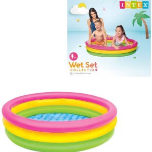 Intex 57412NP - Piscina hinchable 3 aros Sunset 114 x 25 cm