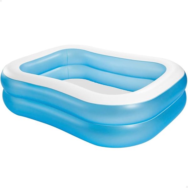 Intex 57180 Rectangular Swimming Pool, White Blue, 203 x 152 x 48 cm, I3.5 l – Image 2