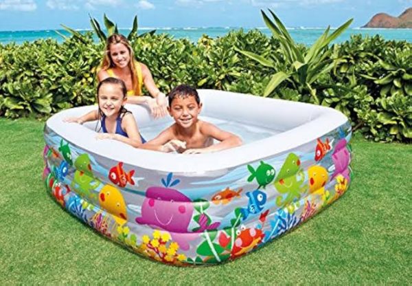 Intex – 57471 NP Piscine Aquarium, Multicolore, 160 x 160 x 50 cm – Image 2